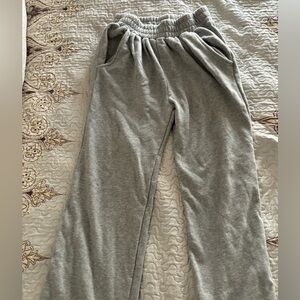 Grey Flare Sweatpants